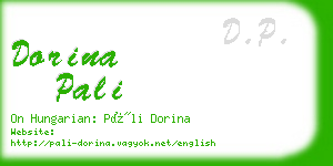 dorina pali business card